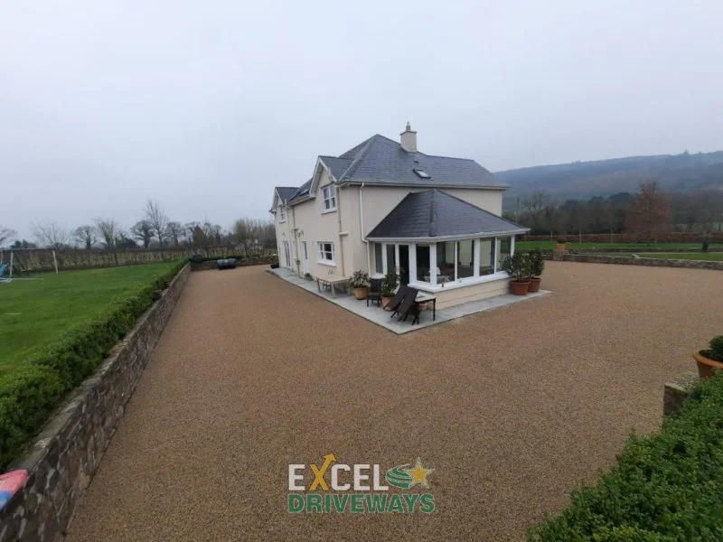 Tar and Golden Gravel Chip Driveway in Mallow, Co. Cork