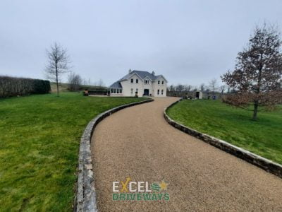 Tar and Golden Gravel Chip Driveway in Mallow, Co. Cork