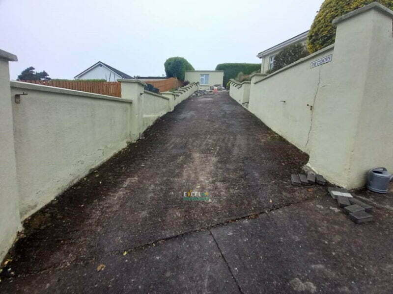 Driveway with Block Paving and Patio with Hexagon Paving in Youghal, Co. Cork