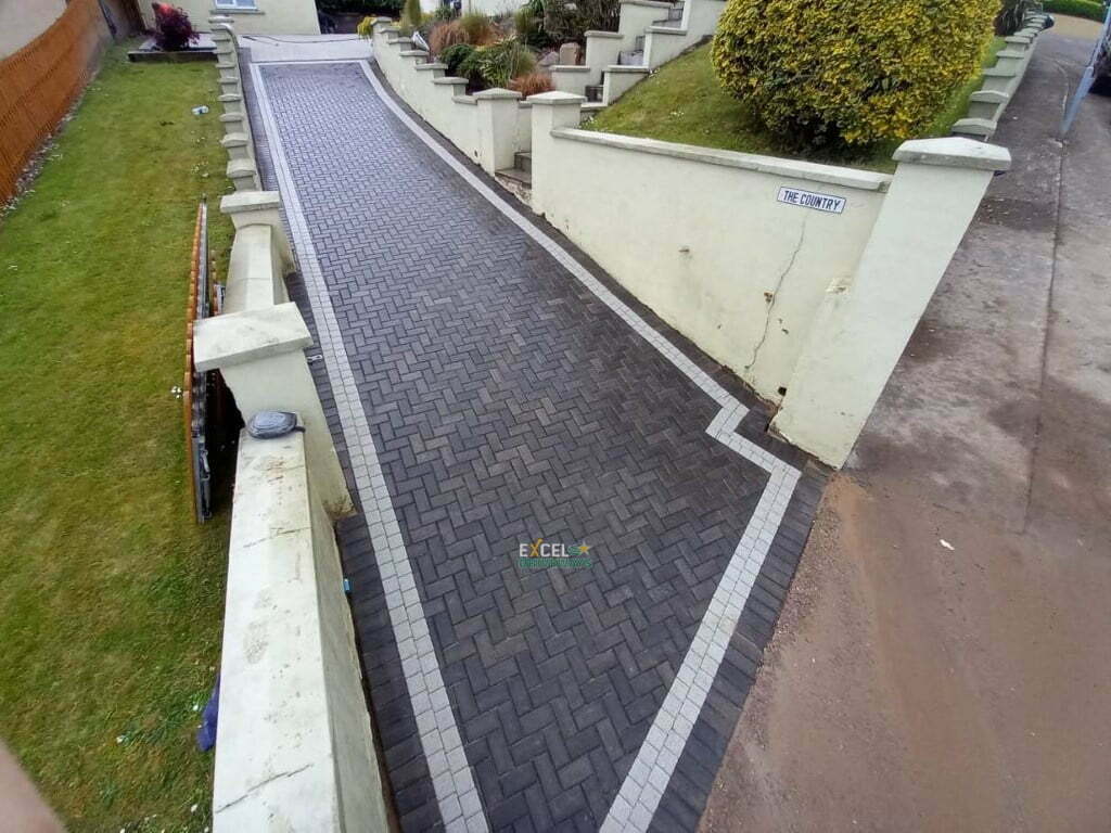 Driveway with Block Paving and Patio with Hexagon Paving in Youghal Co. Cork 10