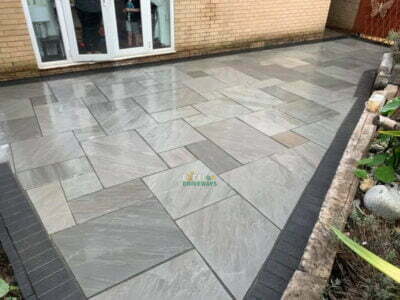 Kandla Grey Indian Sandstone Patio in Blackrock, Co. Cork