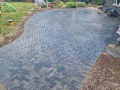 Large Block Paved Patio in Cobh, Co. Cork