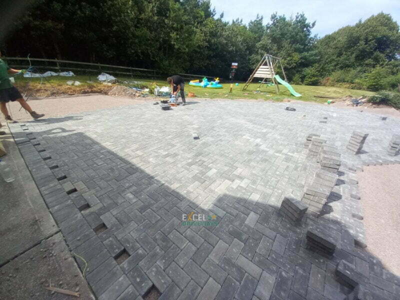 Large Block Paved Patio in Cobh, Co. Cork