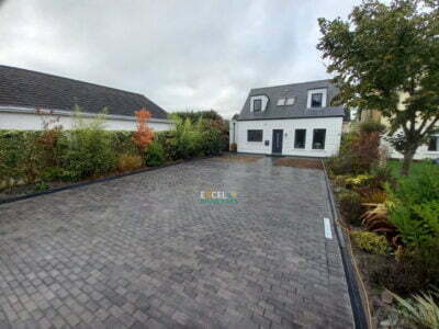 New Block Paved Driveway with Front Slabbed Patio in Ovens, Co. Cork