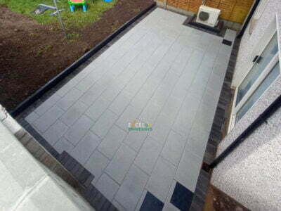 Silver Granite Patio with Charcoal Border in Watergrasshill, Co. Cork