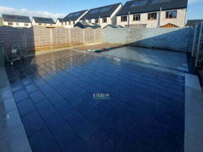 Black and Silver Granite Slabbed Patio in Ballincollig, Co. Cork