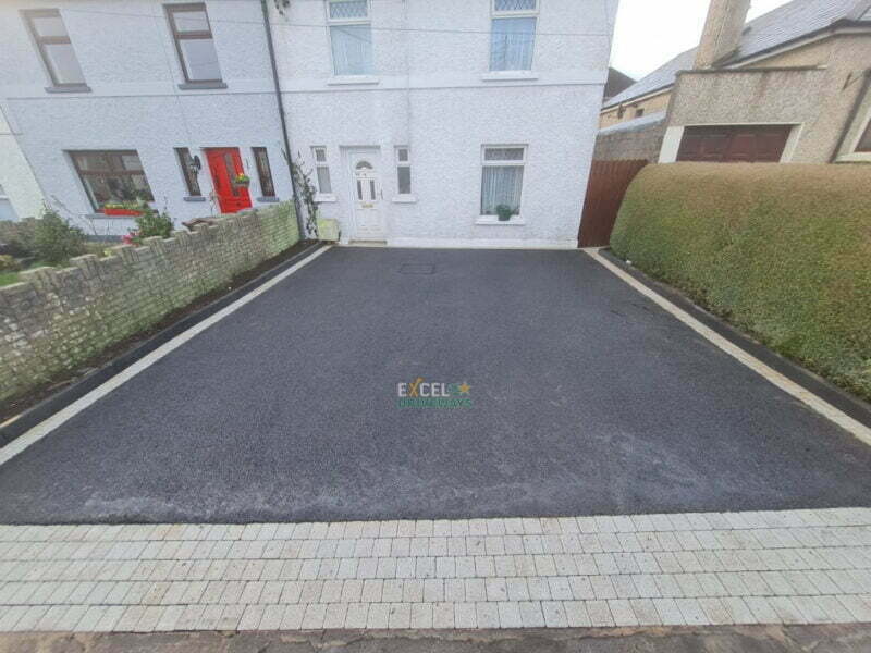 Asphalt Driveway with Granite Paving Border and Apron in Togher, Co. Cork