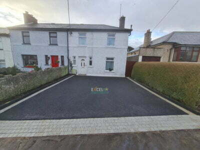 Asphalt Driveway with Granite Paving Border and Apron in Togher, Co. Cork
