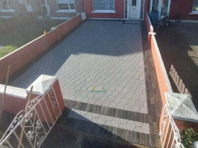 Paved Driveway with Kilsaran Hexo Blocks in Mahon Co. Cork 5