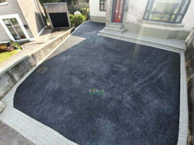 Asphalt Driveway with Granite Steps and Cobbled Apron in Cork City
