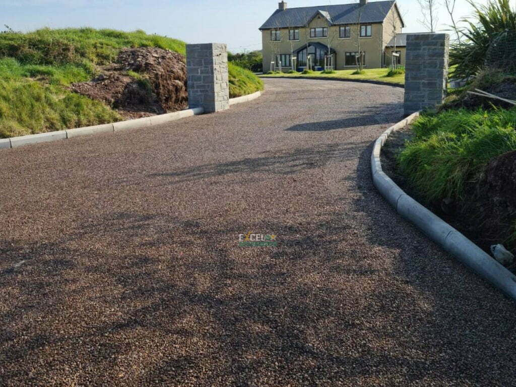 Tar and Chip Driveway with Ready Made Pillars in Crossbarry Co. Cork 10