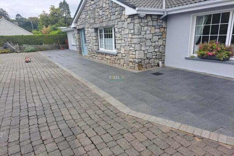 Pathways and Paved Patio Circle in Castlelyons, Co. Cork Excel Driveways