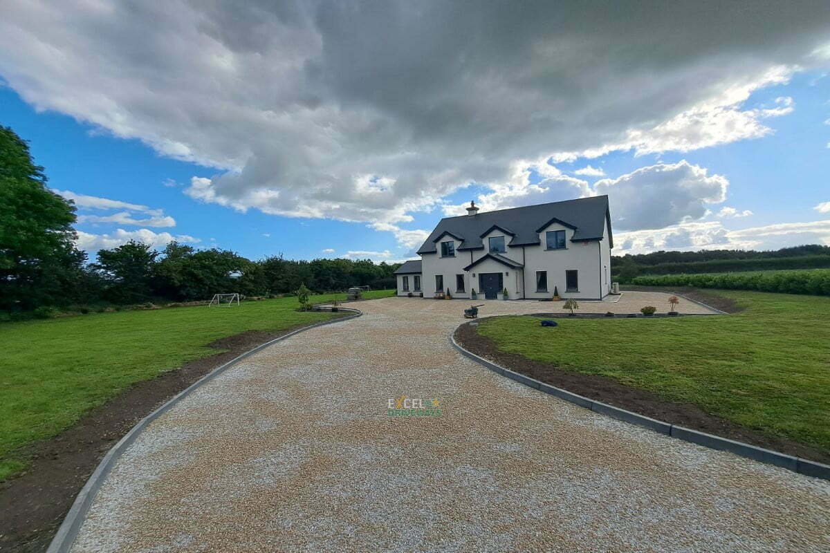 Tar and Chip Driveway with Limestone Patio in Watergrasshill Co. Cork 10