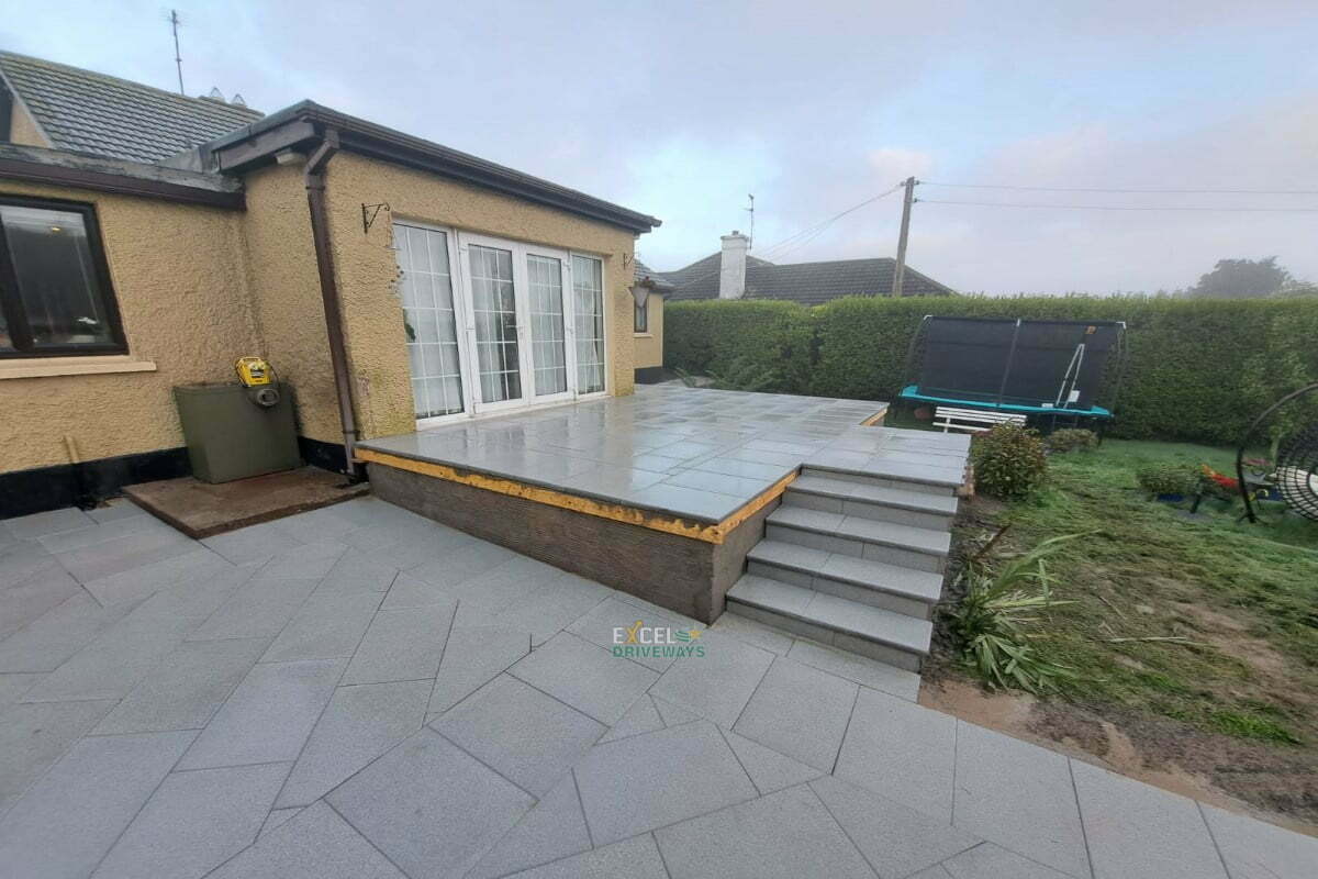 Patio with Raised Terrace and Steps in Cork City 10