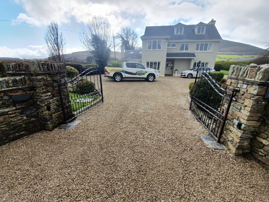 Golden Gravel Driveway with Sandstone Patio in Millstreet Co. Cork 5