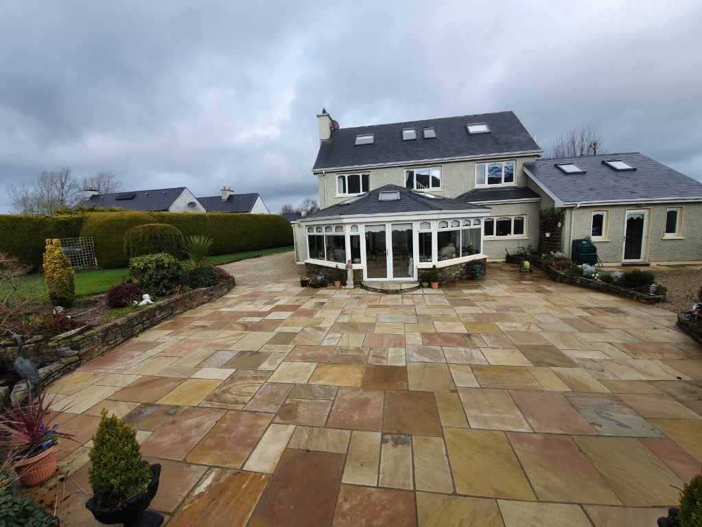 Golden Gravel Driveway with Sandstone Patio in Millstreet Co. Cork 7 1