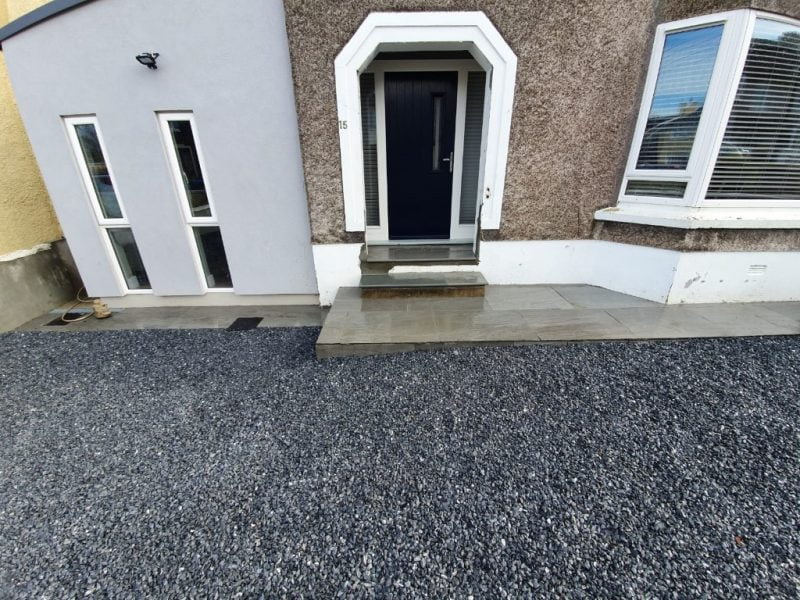 New Gravel Driveway with Stone Steps in Ballinlough, Cork (3)