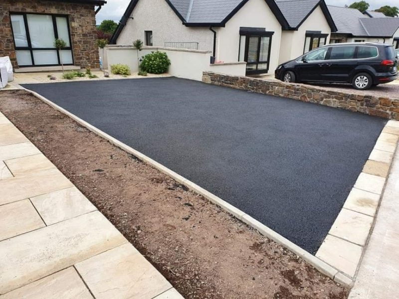 SMA Driveway with Sandstone Pathway in Douglas, Cork