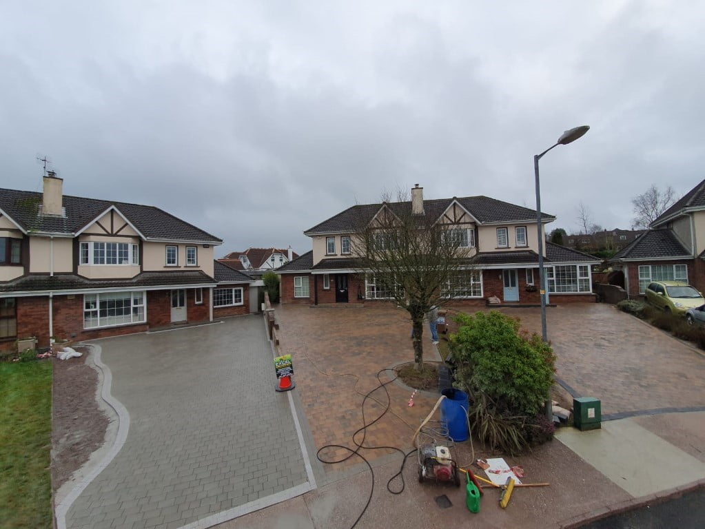 Triple Block Paving Driveway Project in Douglas all three