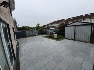 Grey Slabbed Patio Outside Bantry in West Cork