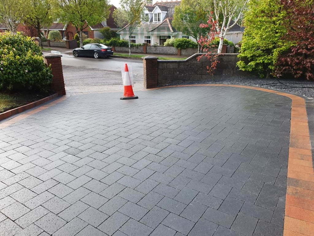New Driveway Installation With Causeway Blend and Castlestone Charcoal